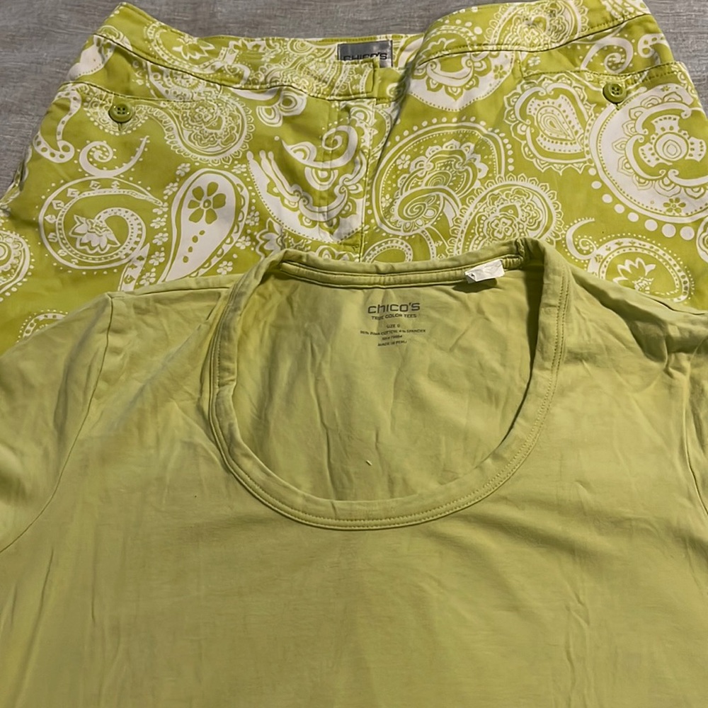 Chico’s Crops with coordinating tee too